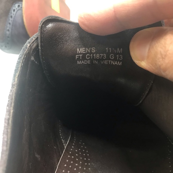 COLE HAAN 11.5M Franklin II BROWN Suede BLUE Oxford Saddle SHOES C11873 A051021 main image 6